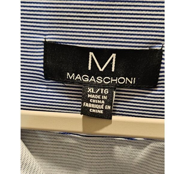 Magaschoni Men's Zip Striped Pullover Size XL - Picture 3 of 5